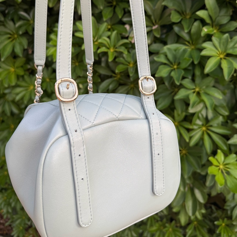 NEW CHANEL Light Blue Duma Lambskin Backpack - Picture 11 of 14